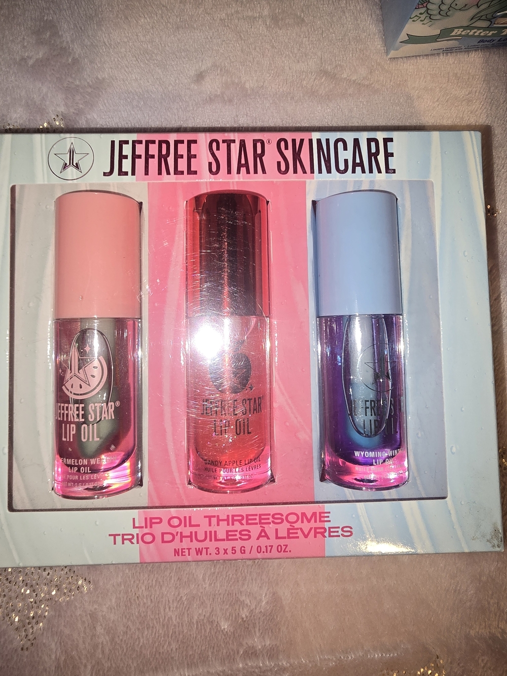 Jeffree Star Lip Oil Trio — Pink, Red, Blue Gloss Set Sold Out